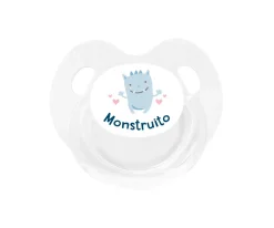 Chupete Retro Transparente Monstruito