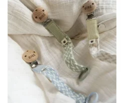 Chupetero BIBS Trenzado Cornflower/Dusty Blue