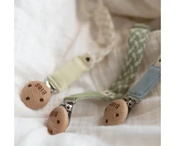 Chupetero BIBS Trenzado Ivory/Vanilla