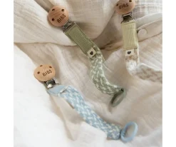 Chupetero BIBS Trenzado Ivory/Vanilla