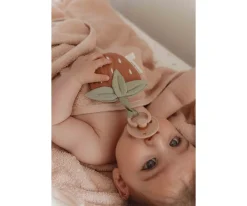 Chupetero Muselina Fresa