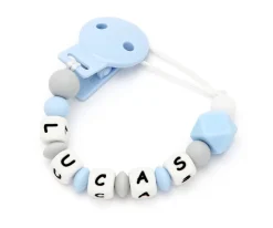 Chupetero Silicona Personalizado NEW Sweet Blue