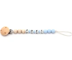 Chupetero Silicona Personalizado Eco Azul