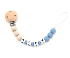 Chupetero Silicona Personalizado Eco Sapphire