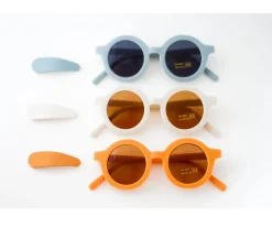 Clips para Pelo Snap Matte Golden-Light Blue-Buff