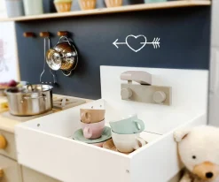 Cocina de Madera Linum Gris Cálido/Natural