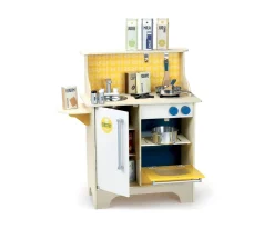 Cocinita de Madera Mostaza