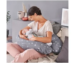 Cojín Lactancia y Maternidad The Original Theraline Star Gris