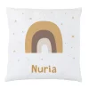 Cojín Personalizado Arcoíris Mostaza