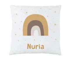 Cojín Personalizado Arcoíris Mostaza