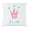 Cojín Personalizado Corona Rosa
