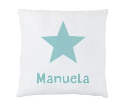 Cojín Personalizado Estrella Menta