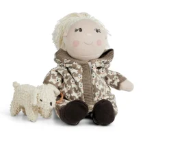 Conjunto Sudadera, Pantalón y Zapatos para Muñeca Smallstuff con Perrito