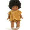 Conjunto Top y Braguita Terciopelo Camel para Muñeco Gordis