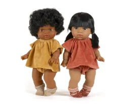 Conjunto Top y Braguita Terciopelo Camel para Muñeco Gordis