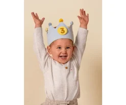 Corona Cumplaños con Números Azul