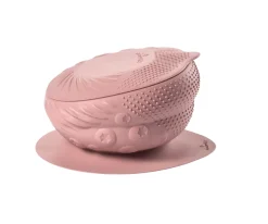 Cuenco de Silicona con Tapa y Ventosa Rasberry