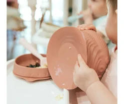 Cuenco de Silicona con Tapa y Ventosa Rasberry