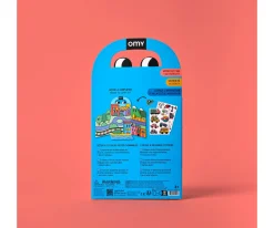 Desplegable de Pegatinas Reutilizables Omy Montessori ¡Vroom Vroom!