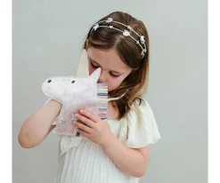 Diadema Doble Celeste Unicorn Alice