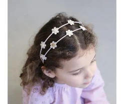 Diadema Doble Daisy Alice Dorado
