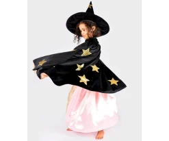 Disfraz Bruja Velvet Negro T.3-8 años