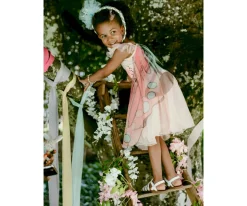 Disfraz Lentejuelas con Mariposa Secreta y Alas T.5-6años