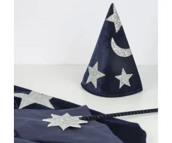 Disfraz Mago Terciopelo Azul