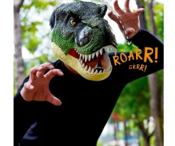 Disfraz Máscara Dinosaurio T-Rex con Sonido y Luz