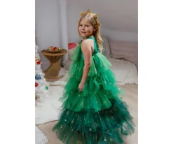 Disfraz Árbol de Navidad con Diadema Verde