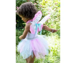 Disfraz Think Mint Falda y Alas Brillantes Rosa Menta T.4-6años