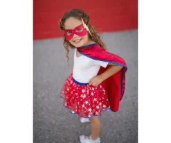 Disfraz Tutú Infantil Superhero, Capa y Antifaz 4-6 años