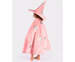 Disfraz Velvet Rosa con Estrellas Plateadas 3-8 años