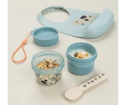 Dispensador Doble S Tiny Farm Blue