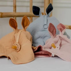 Doudou Kangaroo BIBS Desert Sand