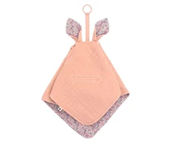 Doudou Kangaroo BIBS Liberty Eloise Blush