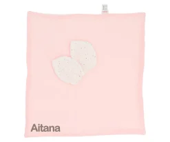 Doudou Rainbow Dots Rosa Personalizable