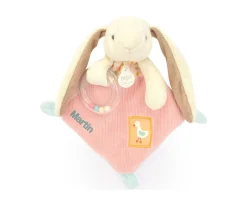 Doudou Sonajero Peluche Conejito Personalizable