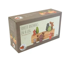 Encajable Tronco con Animales del Bosque