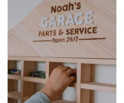 Estantería Pequeña de Madera para Coches de Juguete