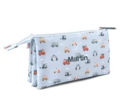 Estuche 3 Compartimentos City Cars Personalizable