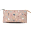 Estuche 3 Compartimentos Funny Letters Personalizable