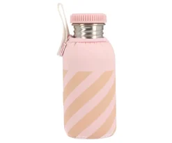 Funda Neopreno Stripes Pink 500ml Personalizable