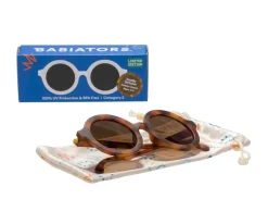 Gafas de Sol Flexibles (3-5años) Euro Round Amber Lenses Classic Tortoise