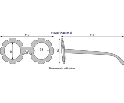 Gafas de Sol Flexibles Flower (0-24meses) Flower Power