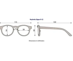 Gafas de Sol Flexibles Keyhole (0-24m) Polarizadas Pretty in Pink