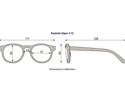Gafas de Sol Flexibles Keyhole Totally Tortoise (3-5 años)