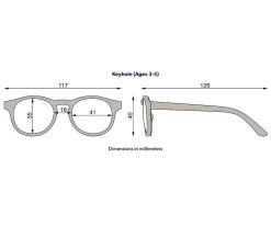 Gafas de Sol Flexibles Keyhole (3-5años) Smoke Lenses Jet Black