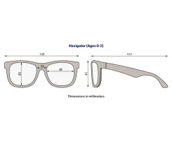 Gafas de Sol Flexibles (0-24m) Navigators Polarizadas Graphite Gray