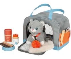 Gato con Bolsa de Transporte y Set de Cuidados